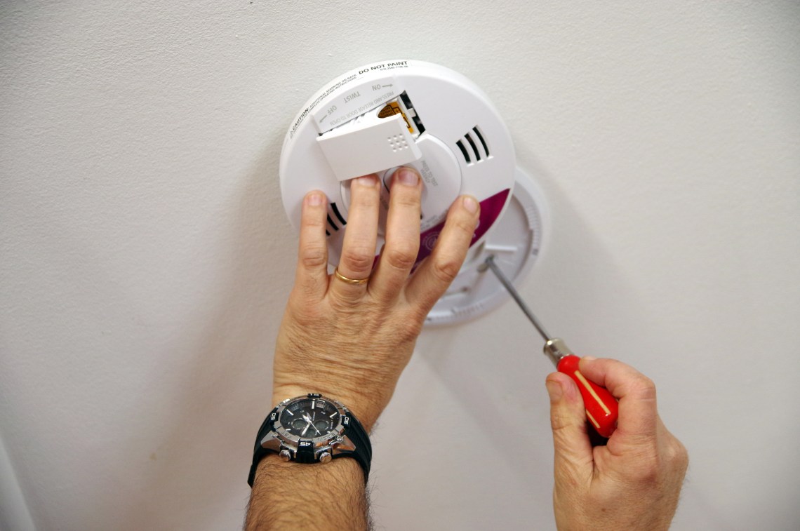 installation d'un détecteur de fumée